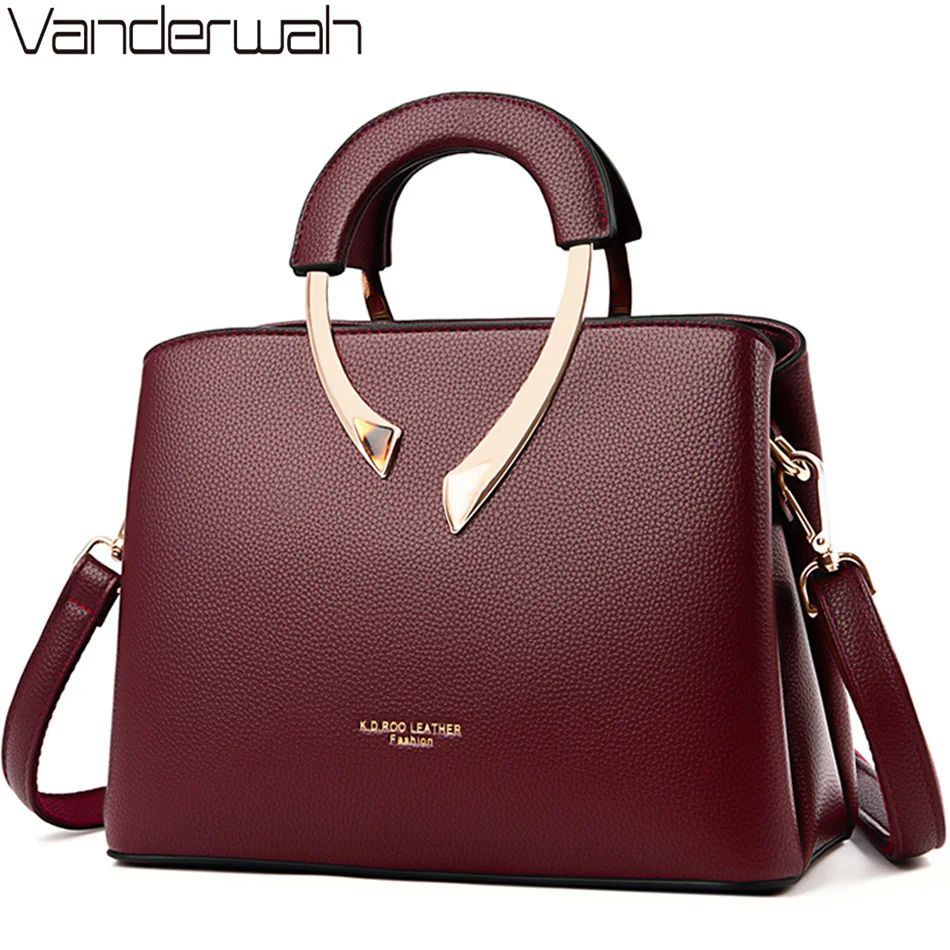 Women'S Tote Bags Designer - ECHTE VANDERWAH Hoge Kwaliteit Pu Leer