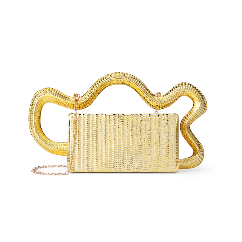 Women Bags Golden - 2026 Acryl Mode Serpentine Handtas Veelzijdige