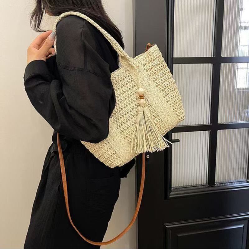Woven Straw Bag - Nieuwe stijl dames rieten handtas met