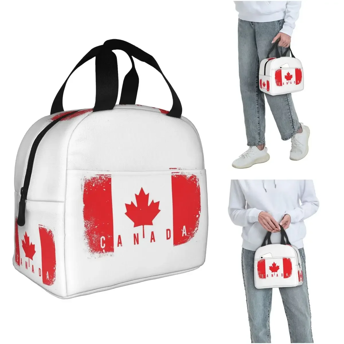 Women Bags Canada - Geïsoleerde lunchtas met Canadese vlag voor