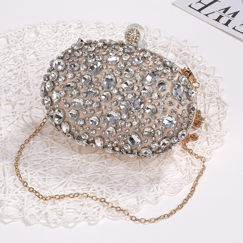 Women Bags Golden - Gouden Verjaardagsfeestje Luxe Kristal Zilveren Diamant