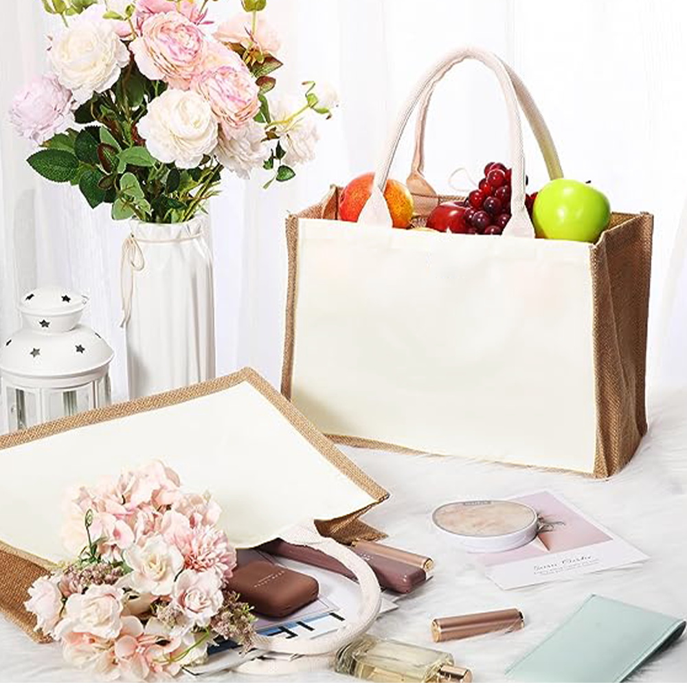 Strandtasjes van jute canvas m - Women Bags Jute recensie en prijs