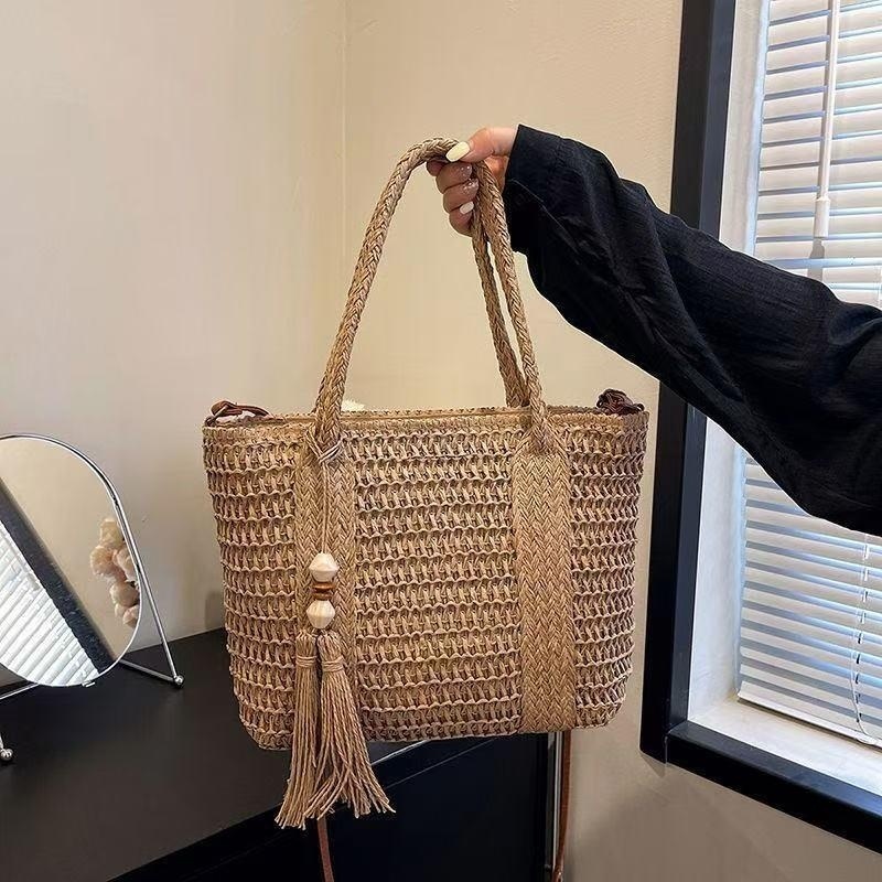 Nieuwe stijl dames rieten hand - Woven Straw Bag recensie en prijs