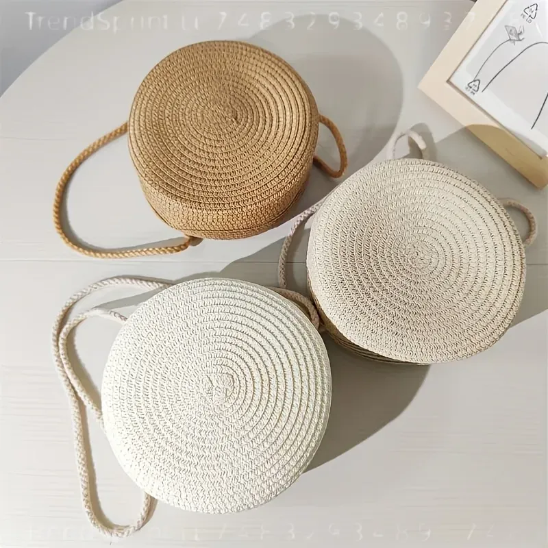 Ronde geweven rotan crossbodyt - Woven Straw Bag recensie en prijs