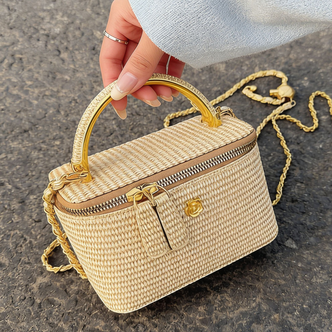 2026 Nieuwe geweven patroon bo - Women Bags Golden recensie en prijs